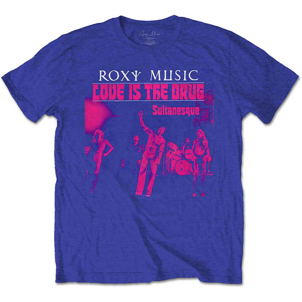 Roxy Music Love Is The Drug Slim Fit T-shirt Front
