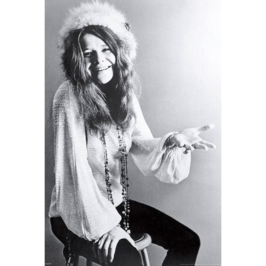 Janis Joplin B&W Signature Domestic Poster Front