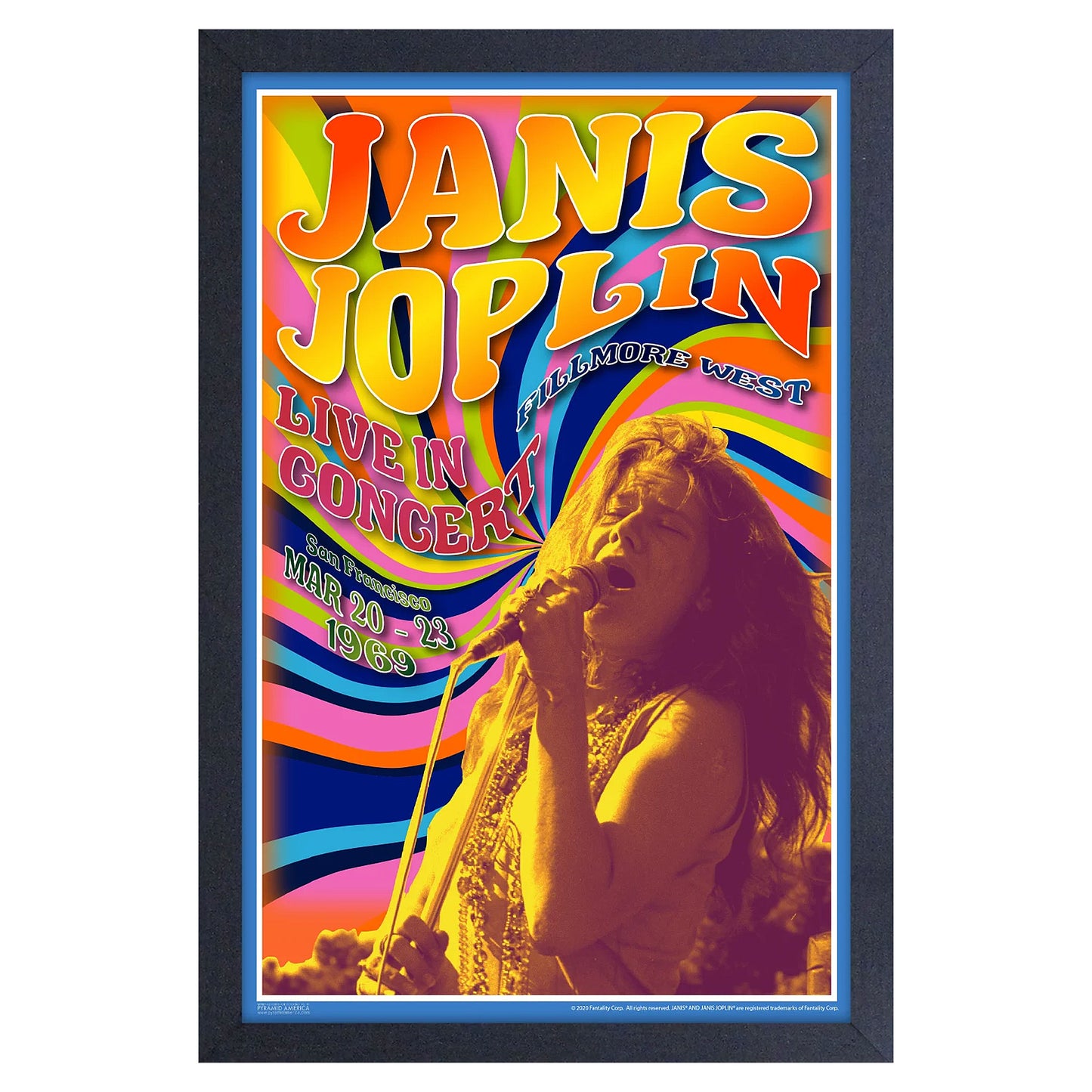 Janis Joplin Avalon Ballroom Framed Wall Art Front