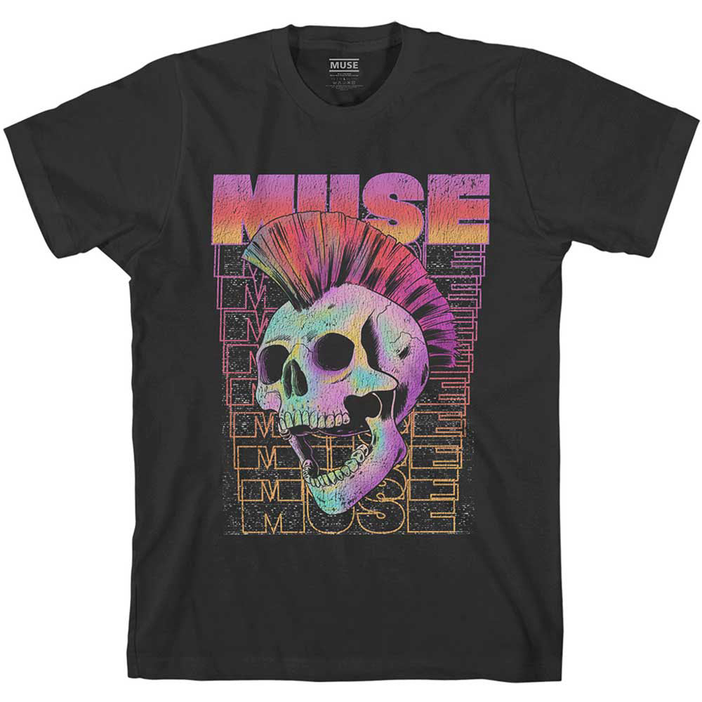 Muse Mowhawk Skull Slim Fit T-shirt Front