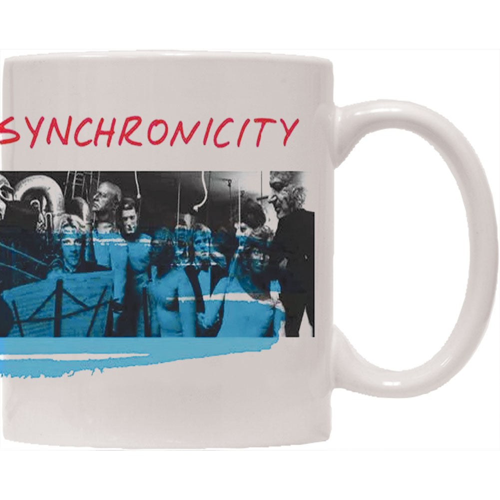 Police Synchronicity - Blue Coffee Mug Back