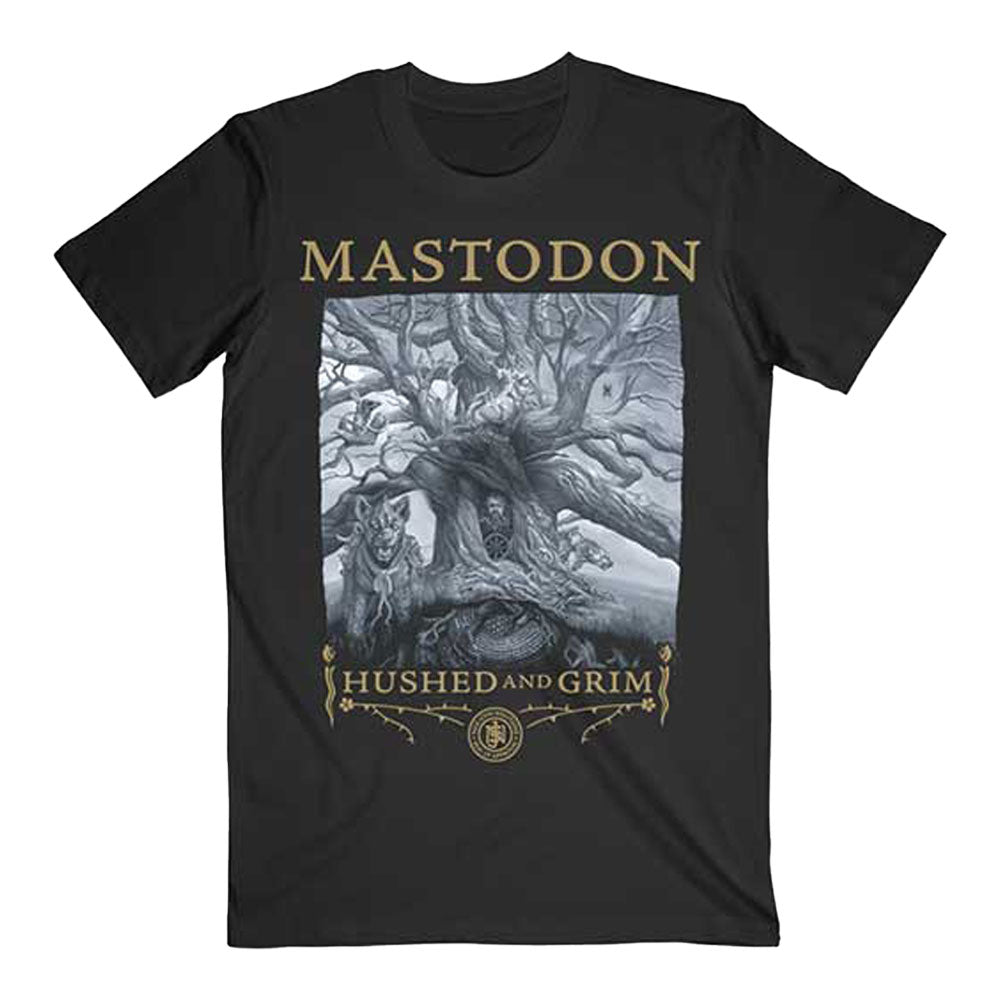 Mastodon Hushed & Grim Cover Slim Fit T-shirt Front