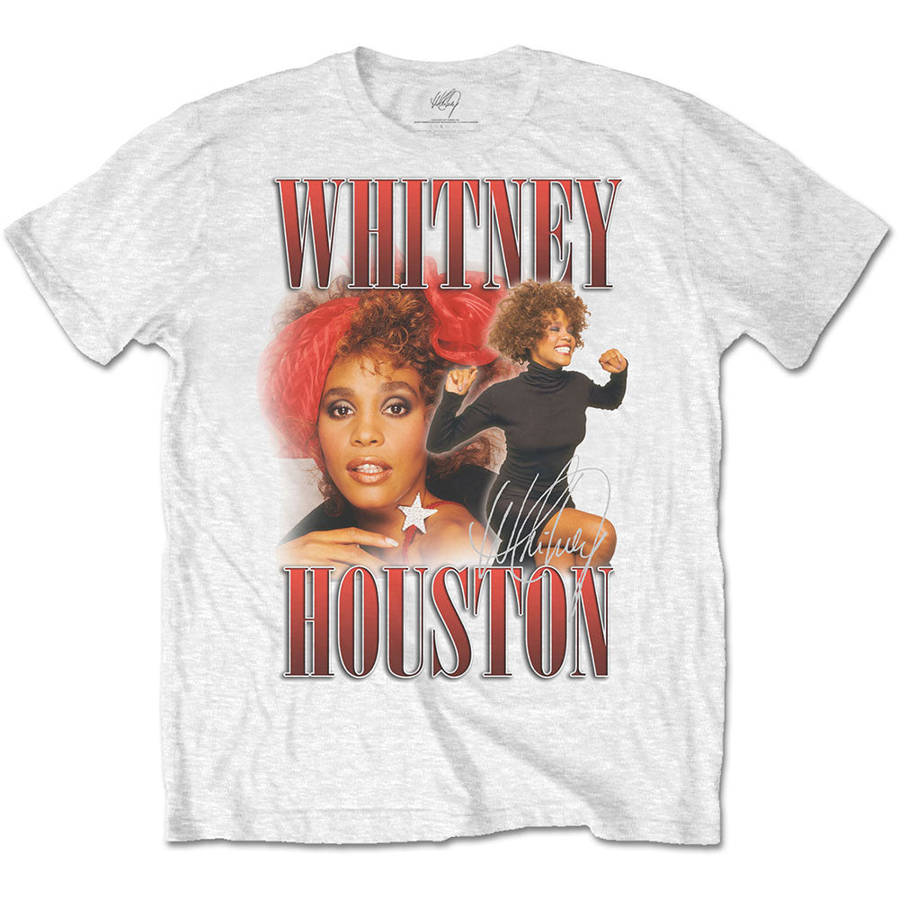 Whitney Houston 90s Homage Slim Fit T-shirt Front