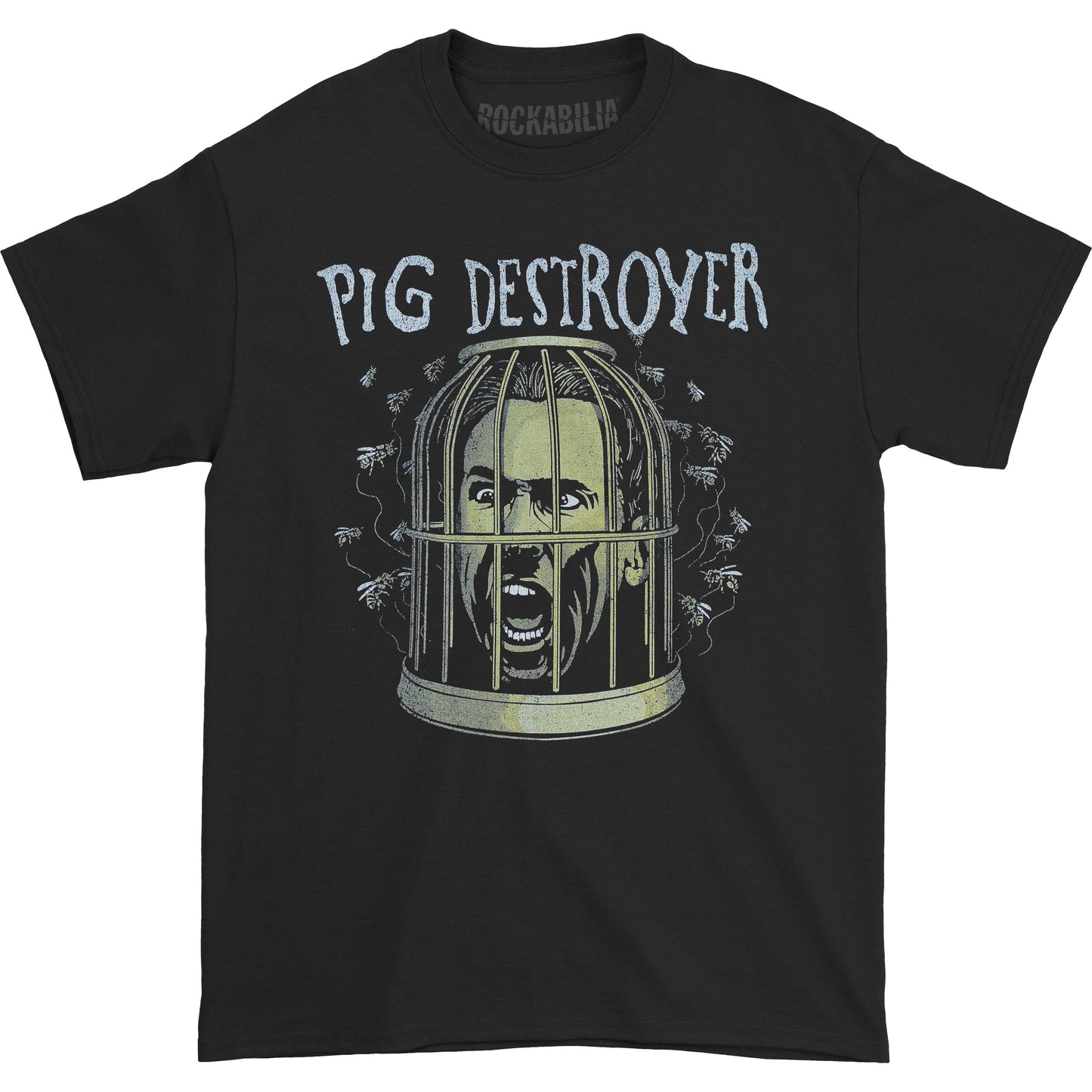 Pig Destroyer Cage Head T-shirt Front