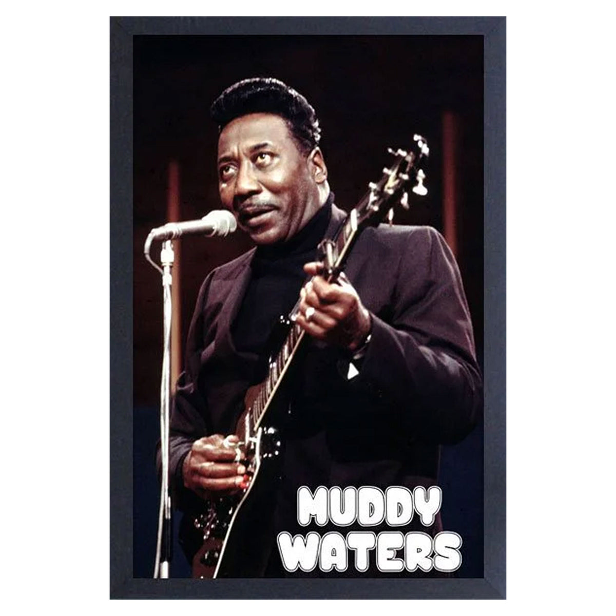 Muddy Waters Live Guitar Framed Wall Art Front
