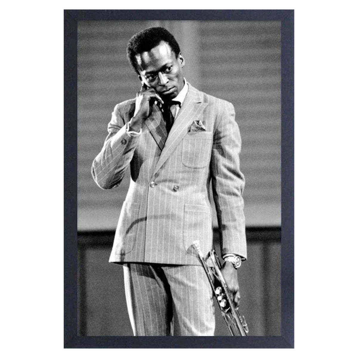 Miles Davis Suit Framed Wall Art Front