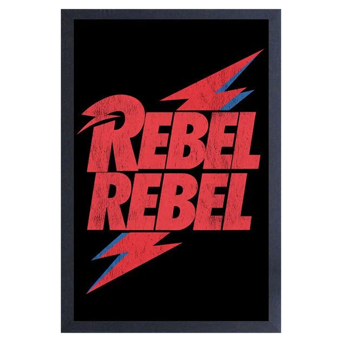 David Bowie Rebel Rebel Framed Wall Art Front