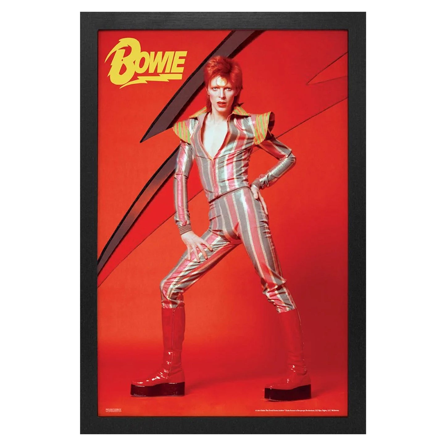 Lightning Bolt Framed Wall Art