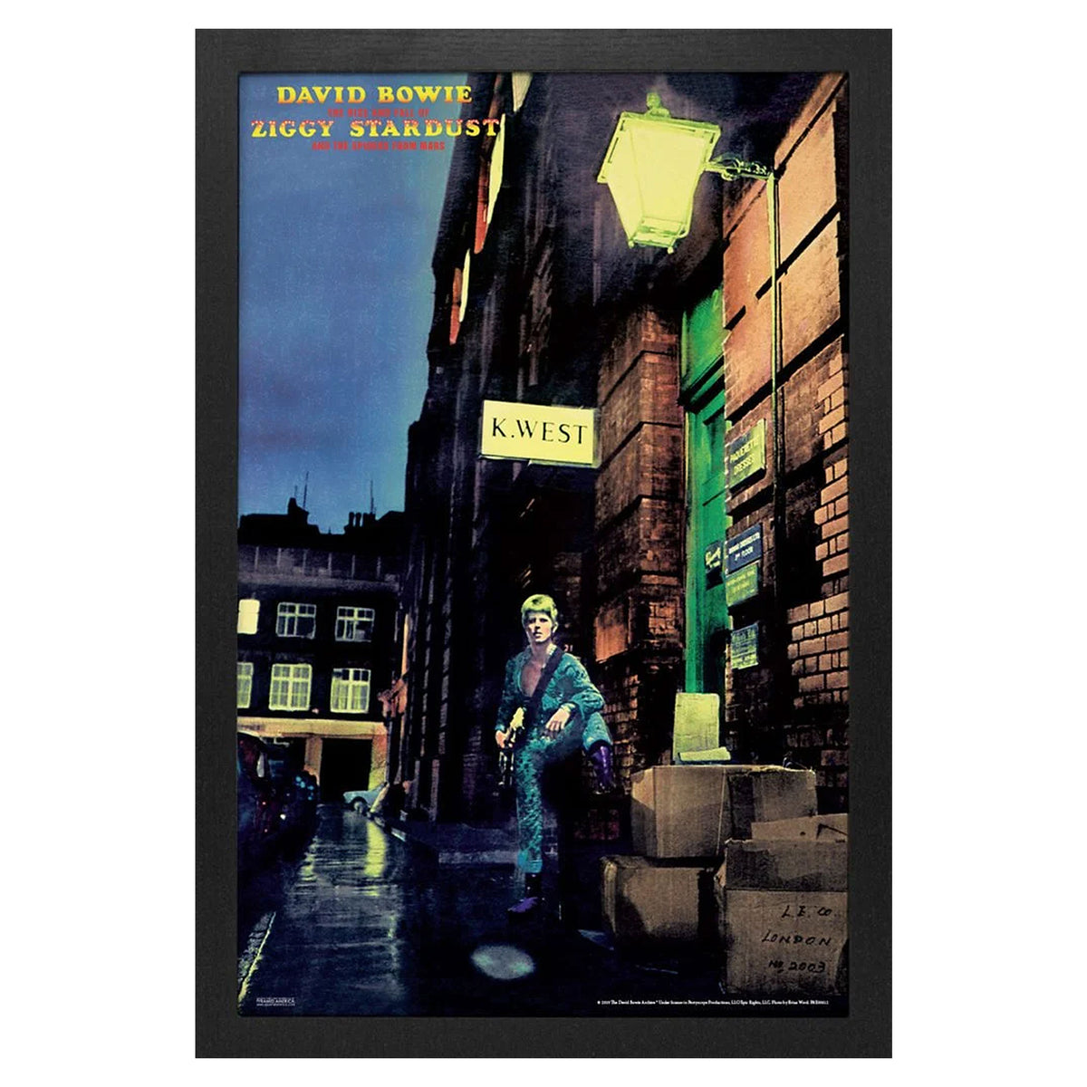 David Bowie Ziggy Stardust Framed Wall Art Front