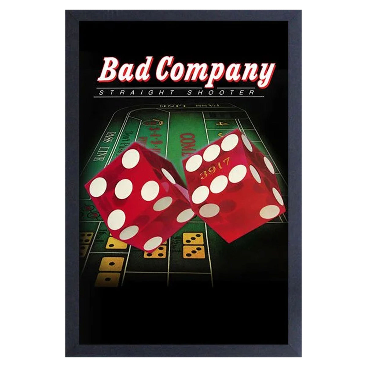 Bad Company Dice Framed Wall Art Front