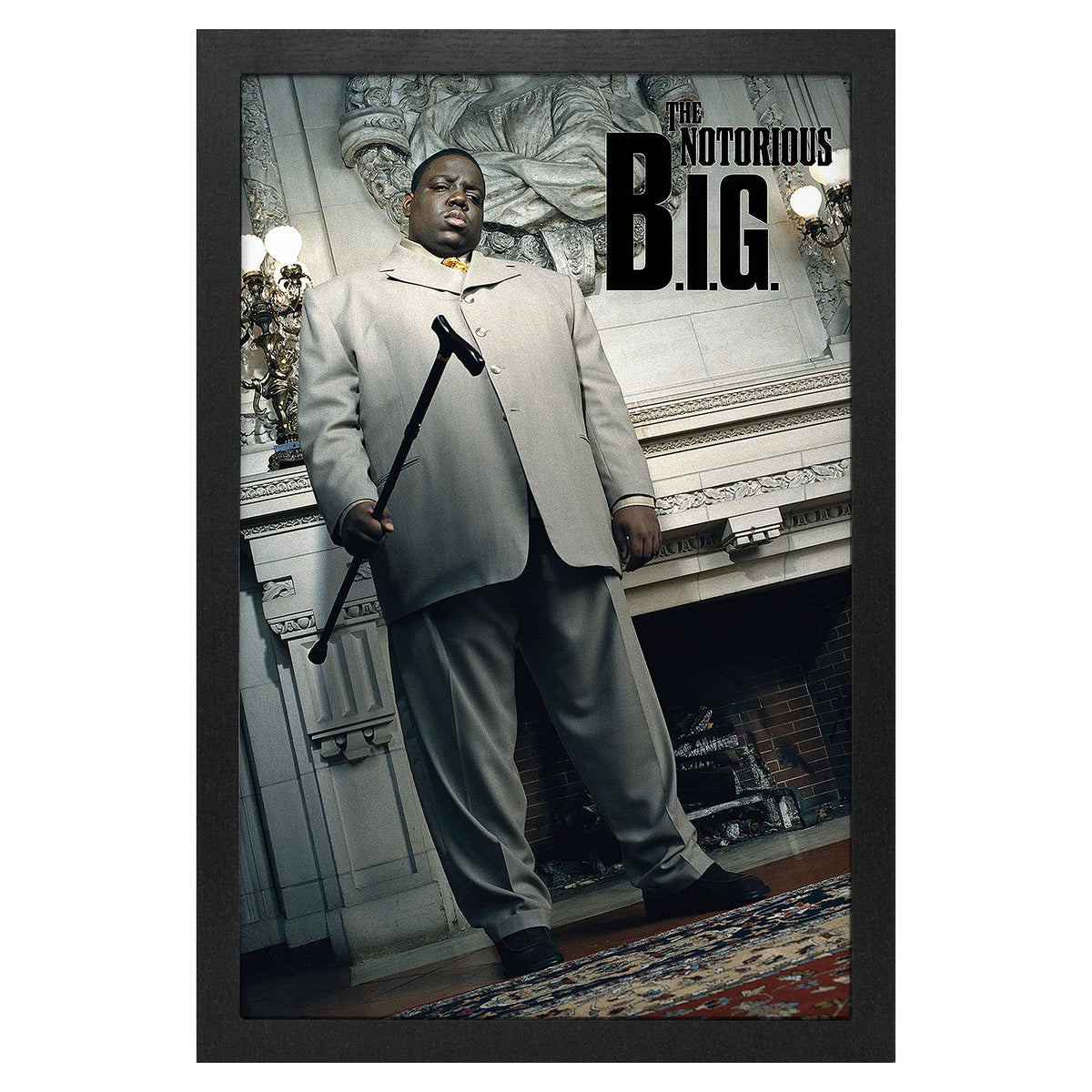 Notorious B.I.G. Cane Framed Wall Art Front