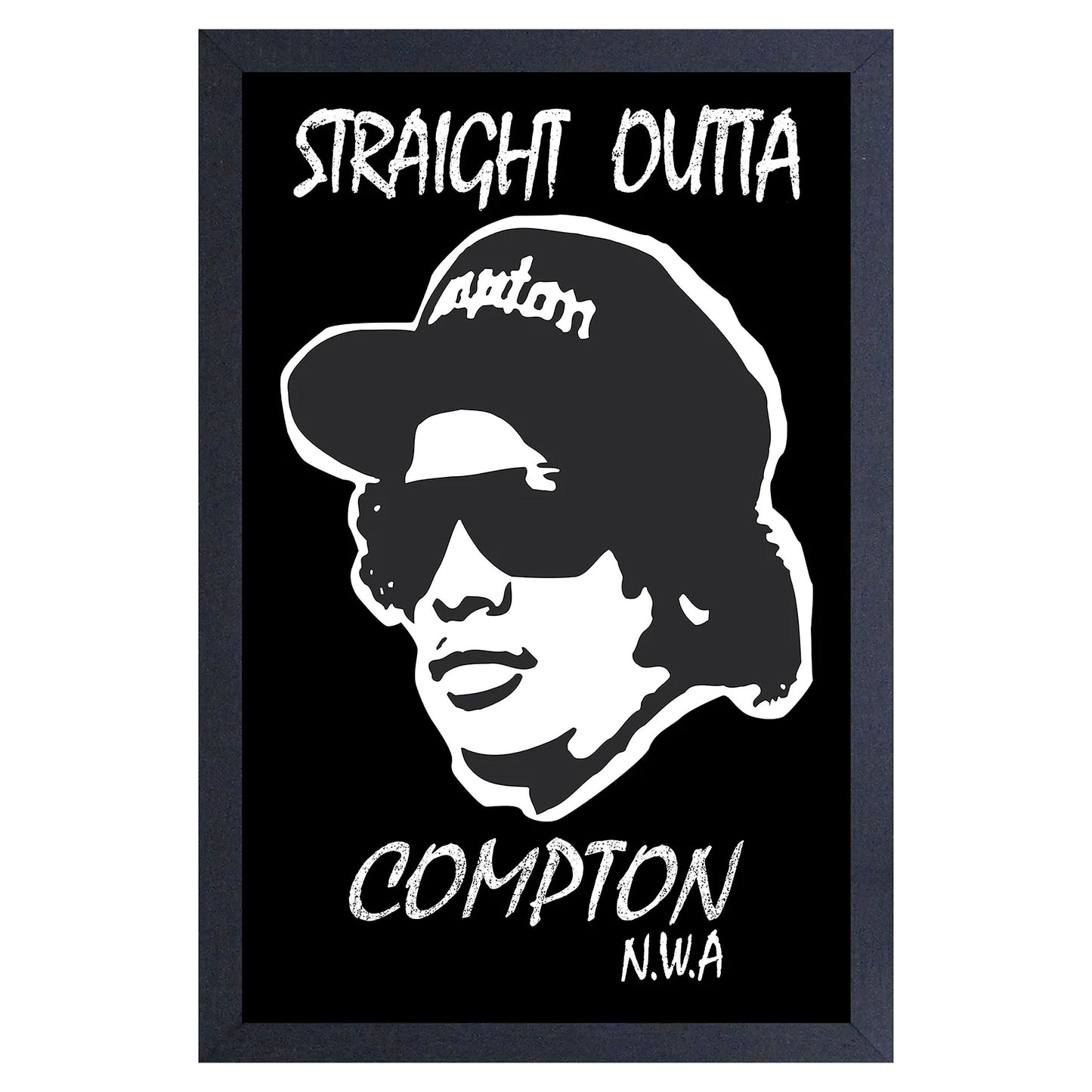 N.W.A. Straight Outta Compton Profile Framed Wall Art Front