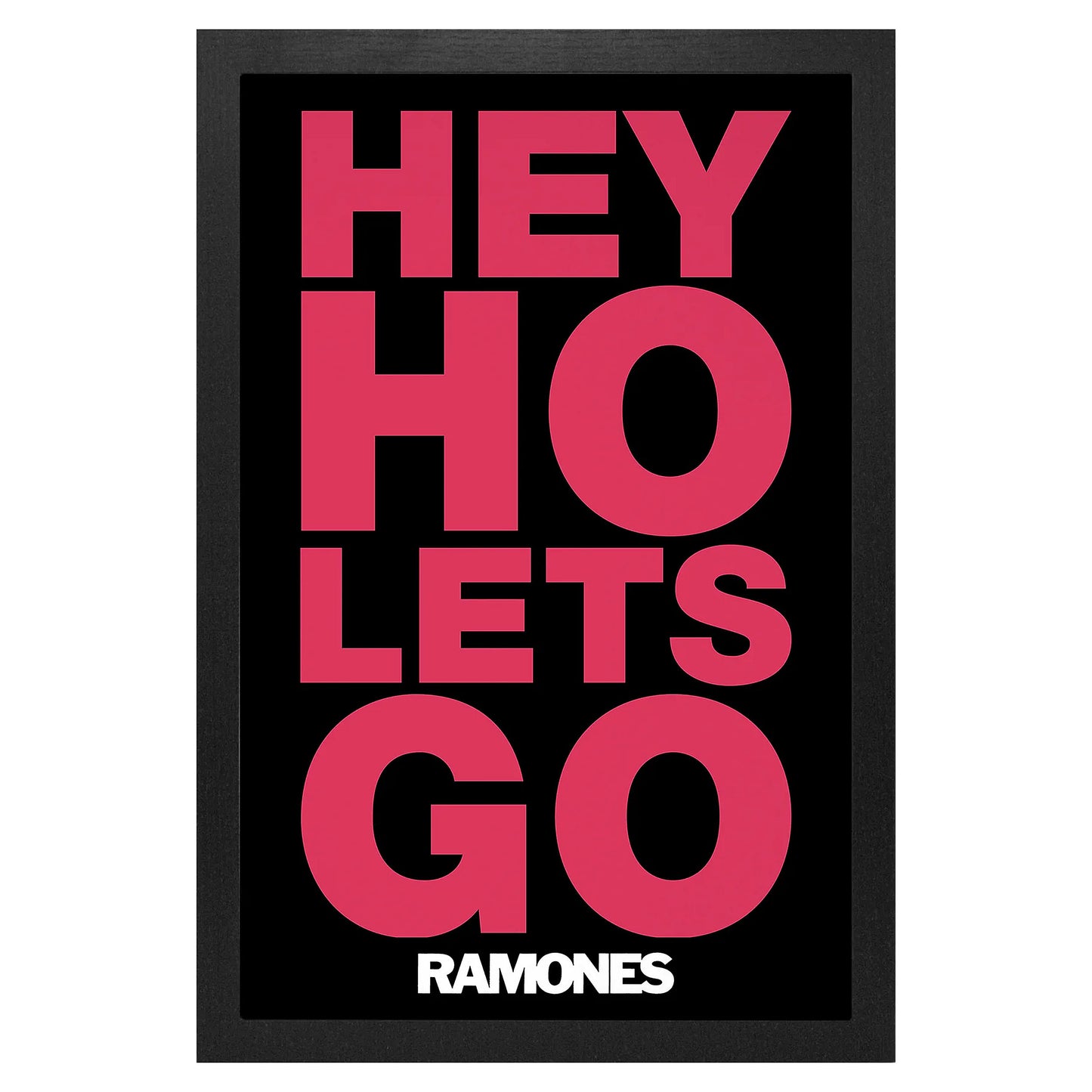 Ramones Hey Ho Let's Go! Framed Wall Art Front