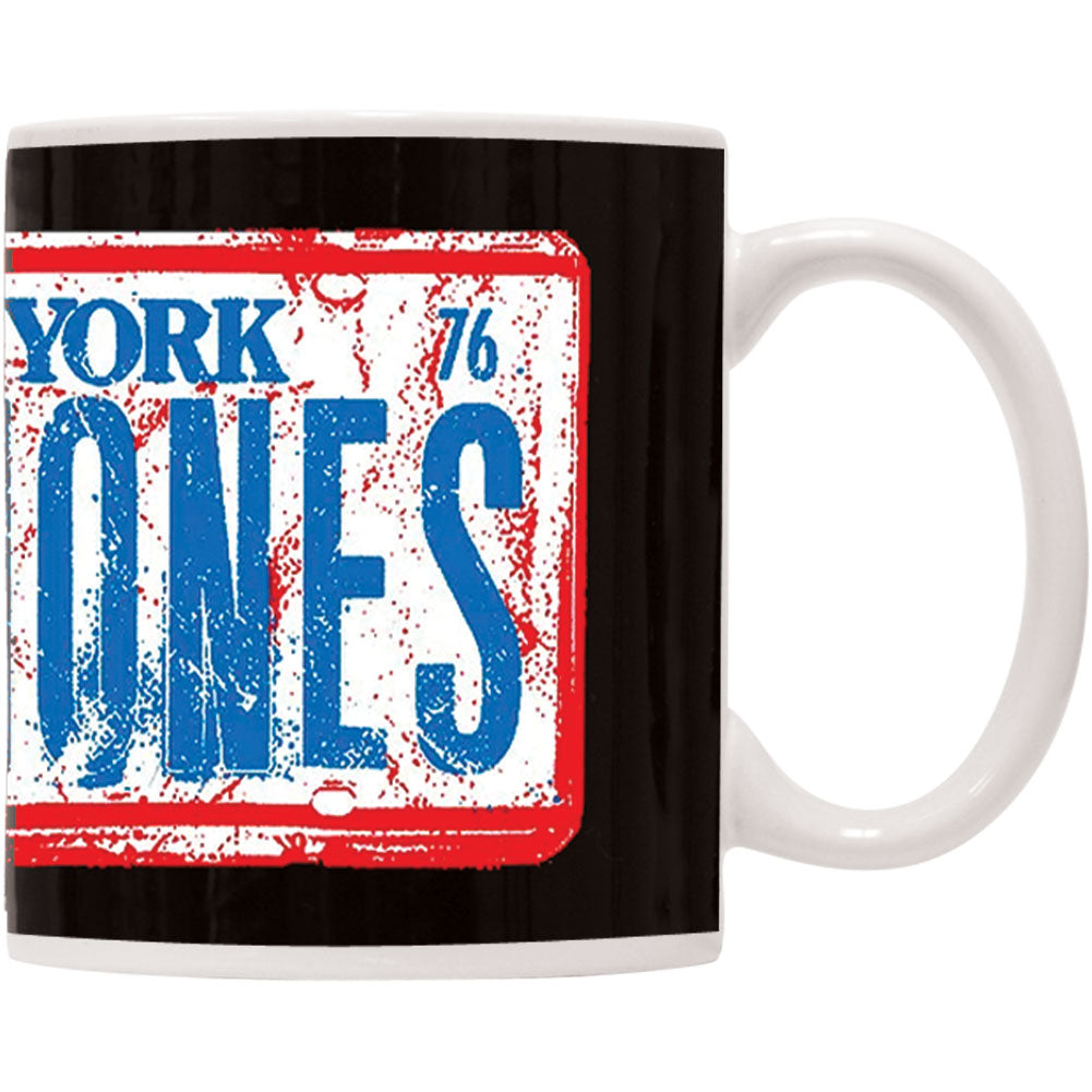 Ramones NY License Plate Coffee Mug Back