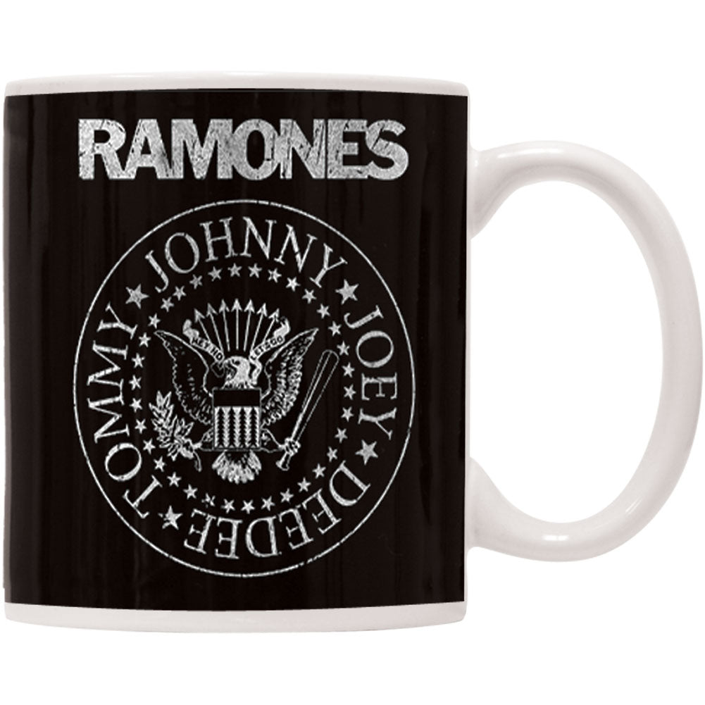 Ramones Seal Grungy Coffee Mug 432024 Rockabilia Merch Store ramones-seal-grungy-coffee-mug-432024-rockabilia-merch-store