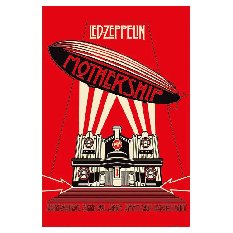 Led Zeppelin Mothership Red Domestic Poster Front