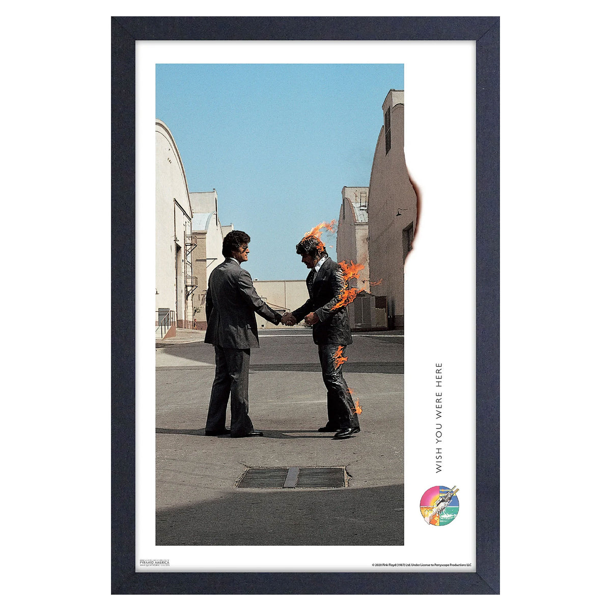 Pink Floyd Wish You Were Here Framed Wall Art Front