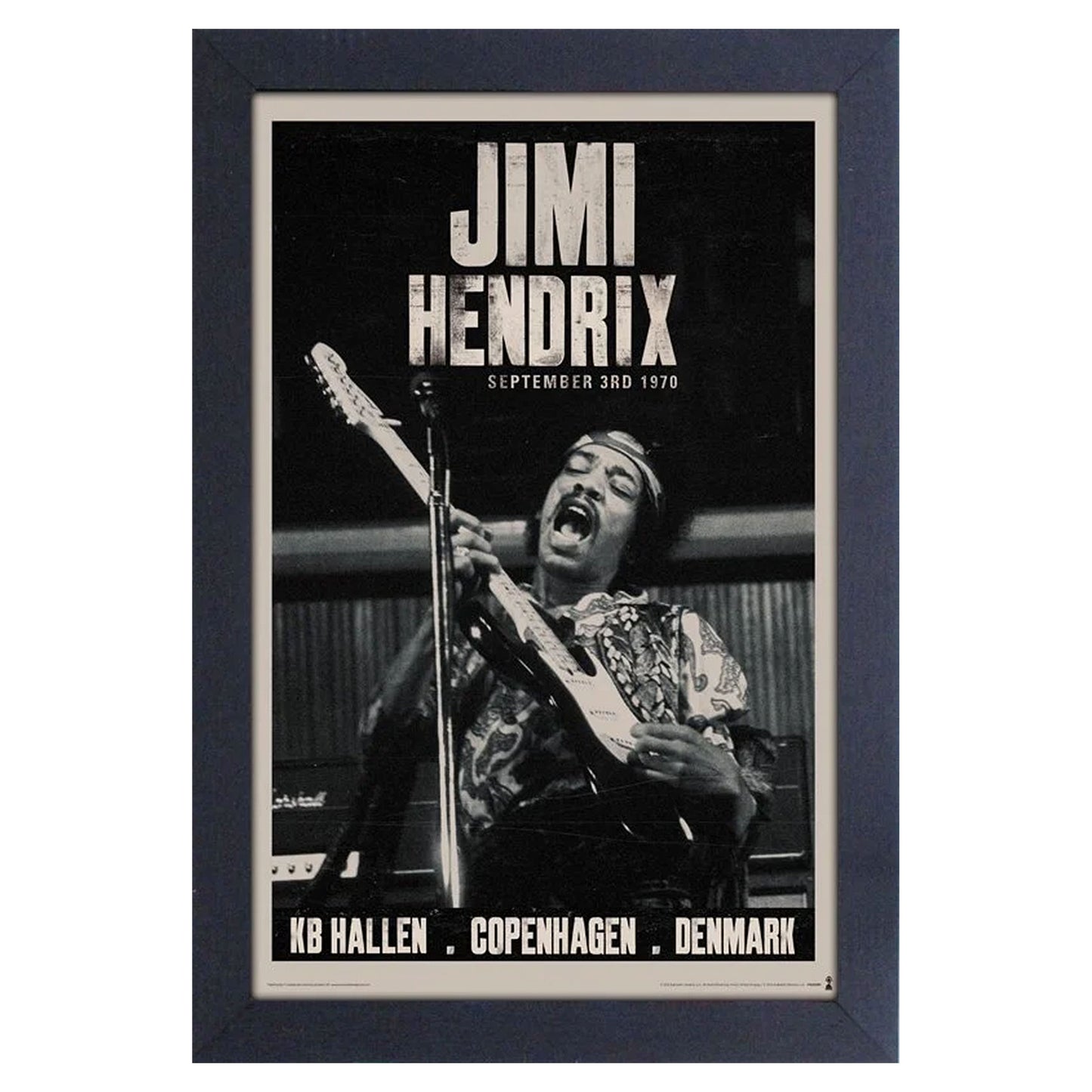 Jimi Hendrix Copenhagen Framed Wall Art