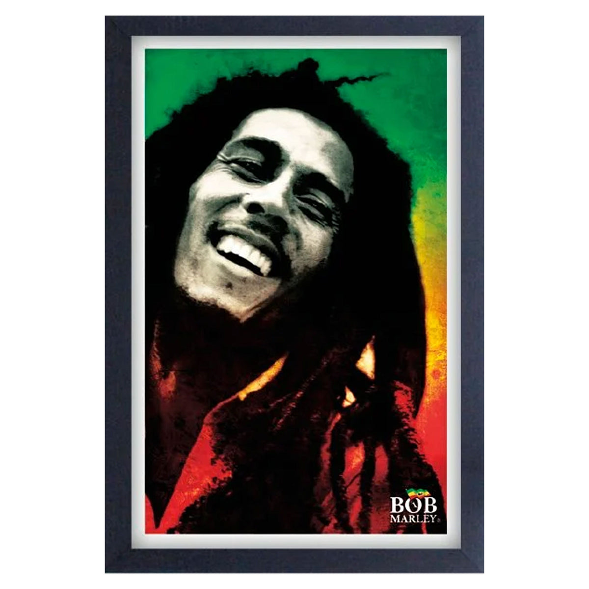 Bob Marley Paint Framed Wall Art Front