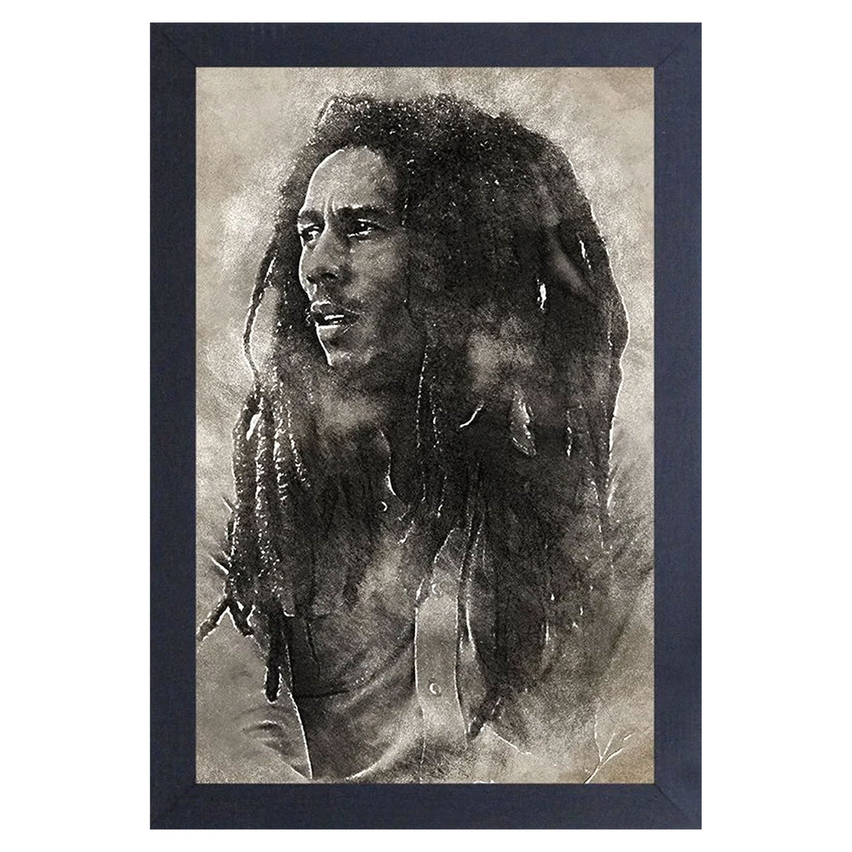 Bob Marley Conquering Lion Framed Wall Art Front