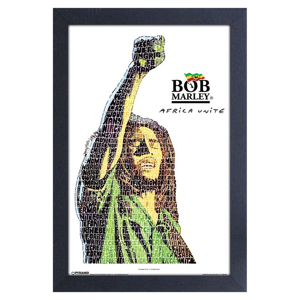 Bob Marley Africa Unite Framed Wall Art Front