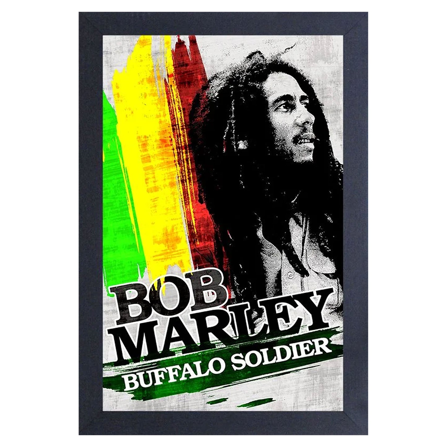Bob Marley Buffalo Soldier Framed Wall Art Front