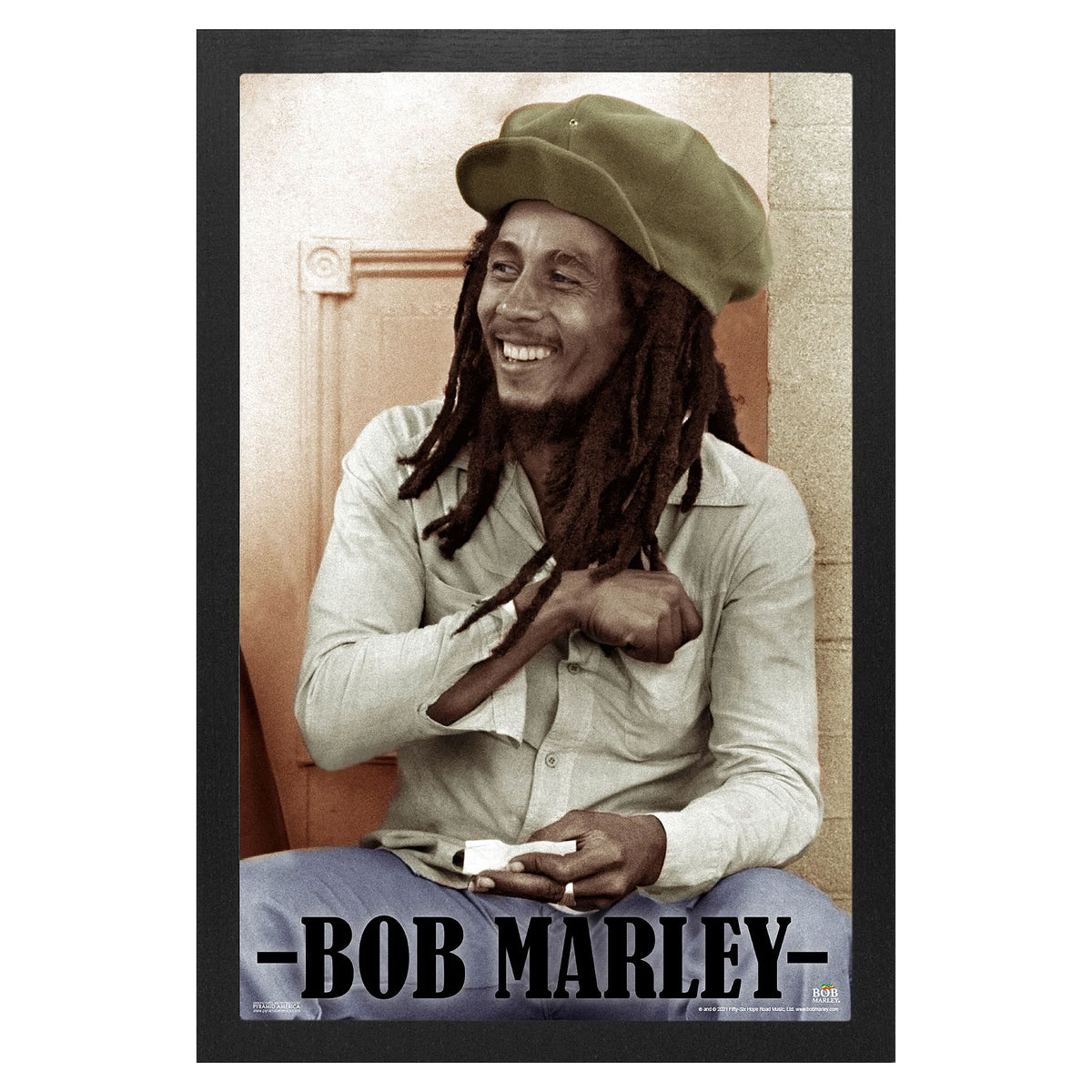 Bob Marley Rolling Papers Framed Wall Art Front