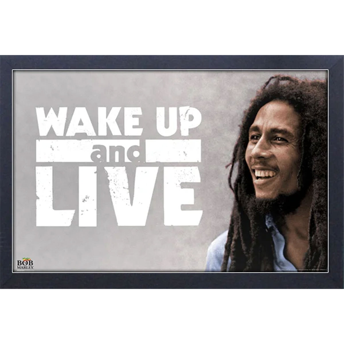 Bob Marley Wake Up Framed Wall Art Front