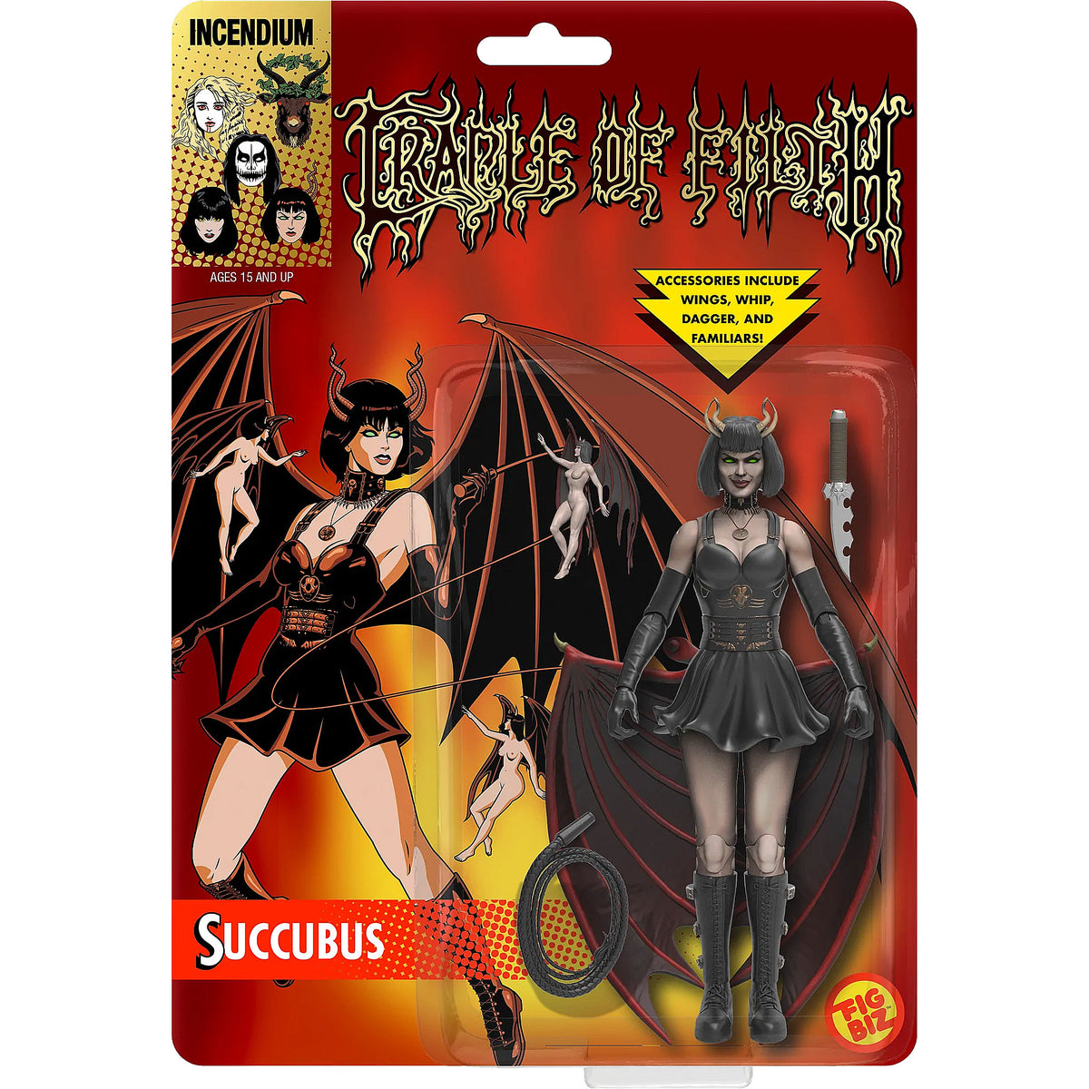 Cradle Of Filth Succubus 5" FigBiz Action Figure Action Figure Front