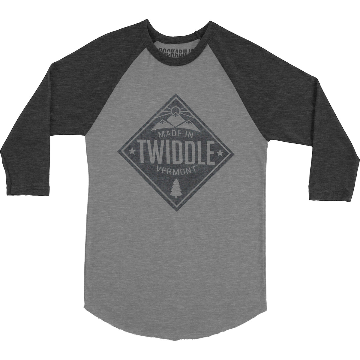 Twiddle Diamond Raglan Baseball Jersey Front