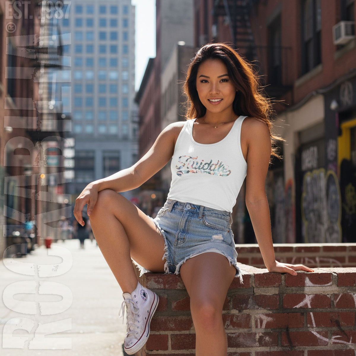 Twiddle Softball Logo Womens Tank Alt 2