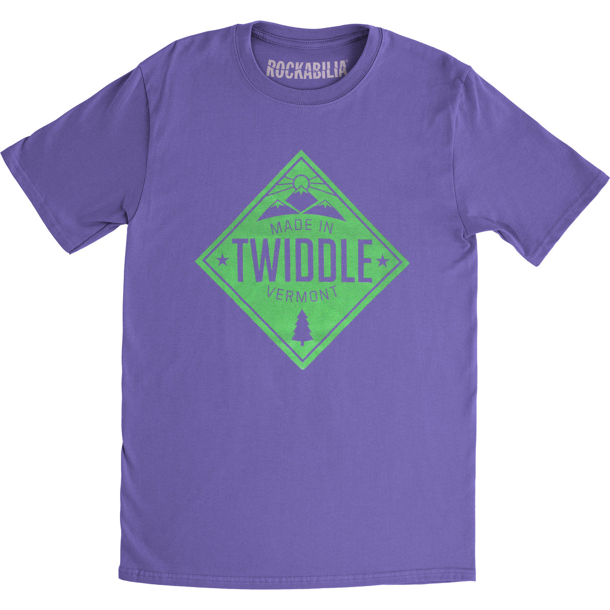 Twiddle Gubb Purple Diamond Logo Slim Fit T-shirt Front