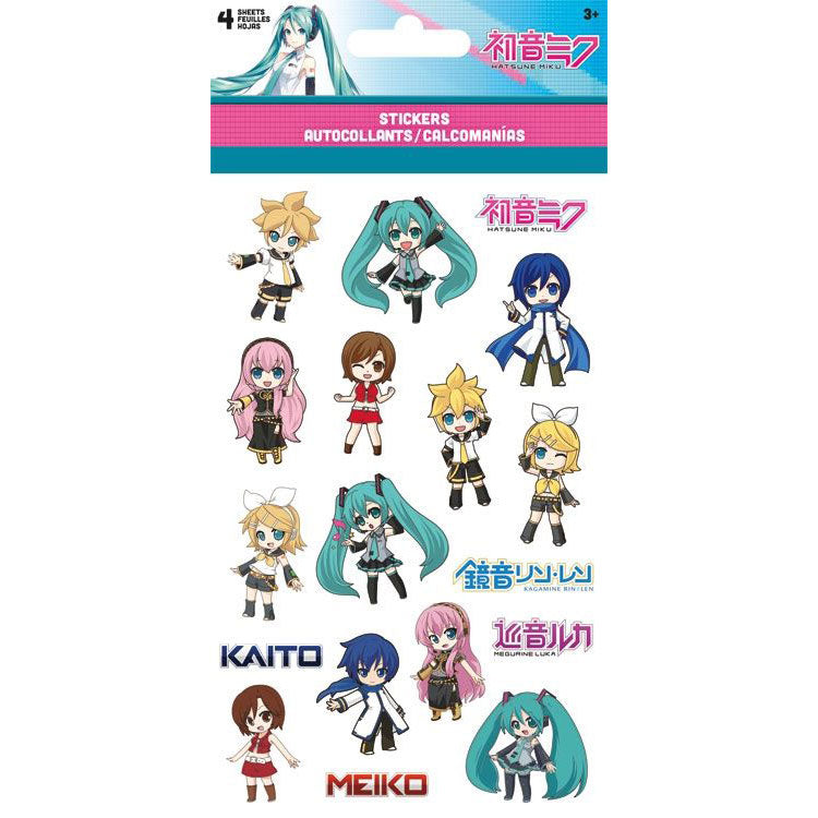 Hatsune Miku 4-Sheet Stickers Sticker Set Front