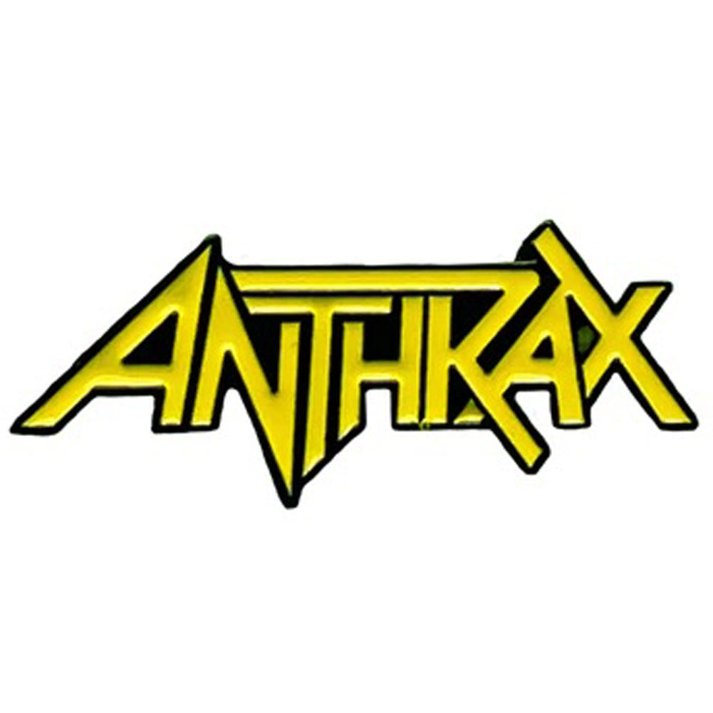 Anthrax Logo Pewter Pin Badge Back