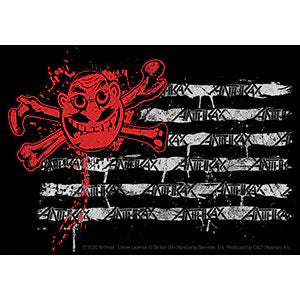 Anthrax Man Flag Sticker Front
