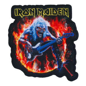 Iron Maiden Ring of Fire Embroidered Patch Front