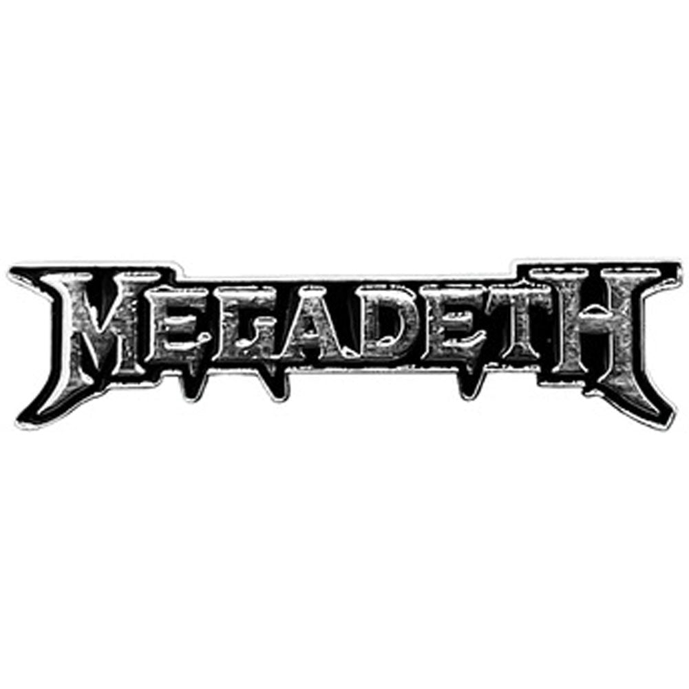 Megadeth Logo Pewter Pin Badge Back