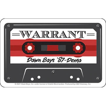 Warrant Demo Sticker Front