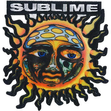 Sublime Sun Logo Embroidered Patch Front