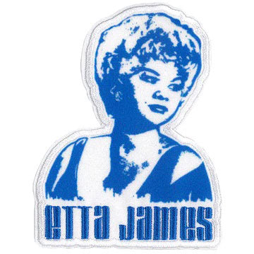 Etta James Stencil Embroidered Patch Front