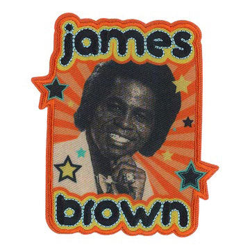 James Brown Stars Embroidered Patch Front