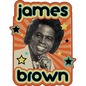 James Brown Stars Sticker Front
