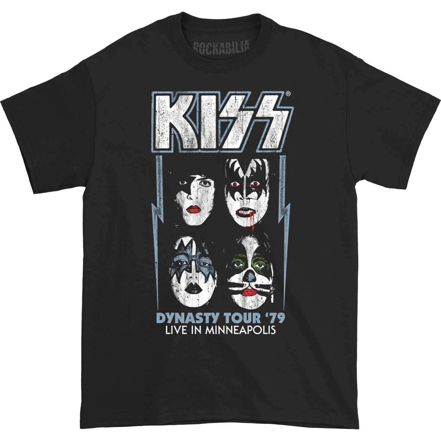 KISS Dynasty Tour '79 Live T-shirt Front