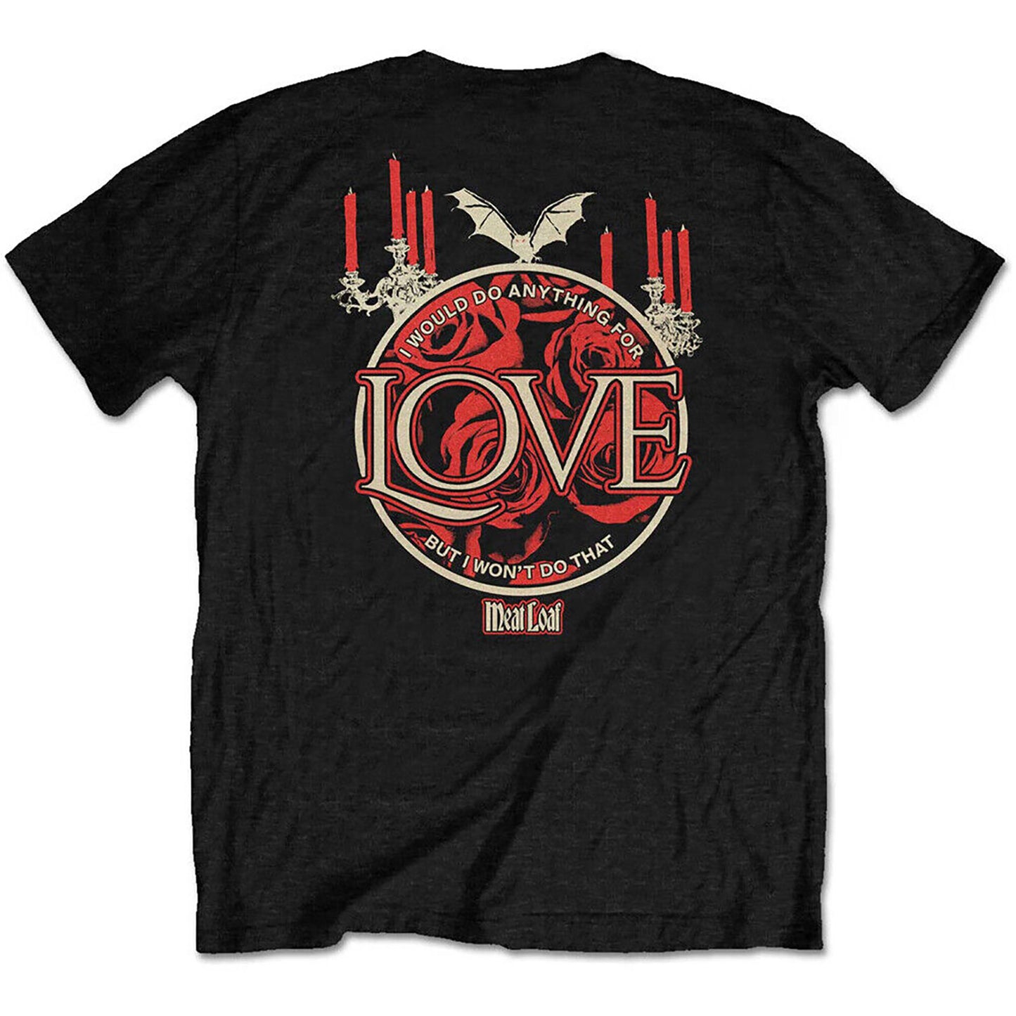 Meatloaf Meat Loaf Roses Tee T-shirt Back
