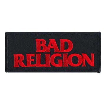 Bad Religion Black Logo Embroidered Patch Front