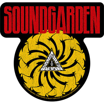 Soundgarden Yellow Bad Motorfinger Sticker Front