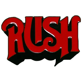Rush Logo Pewter Pin Badge Back