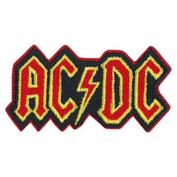 AC/DC Logo Patchpins Embroidered Patch Front