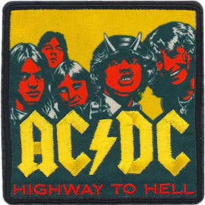 AC/DC Highway To Hell Poster Embroidered Patch Front