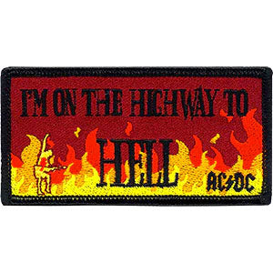 AC/DC On the Highway Embroidered Patch Front